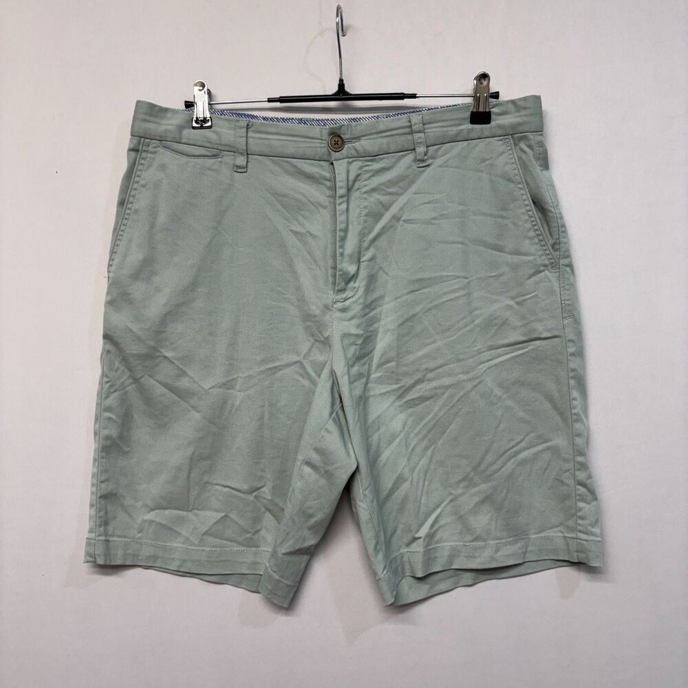 Tommy Bahama Men Flat Front Chino Shorts Size 35 Cotton Blend M294 -12